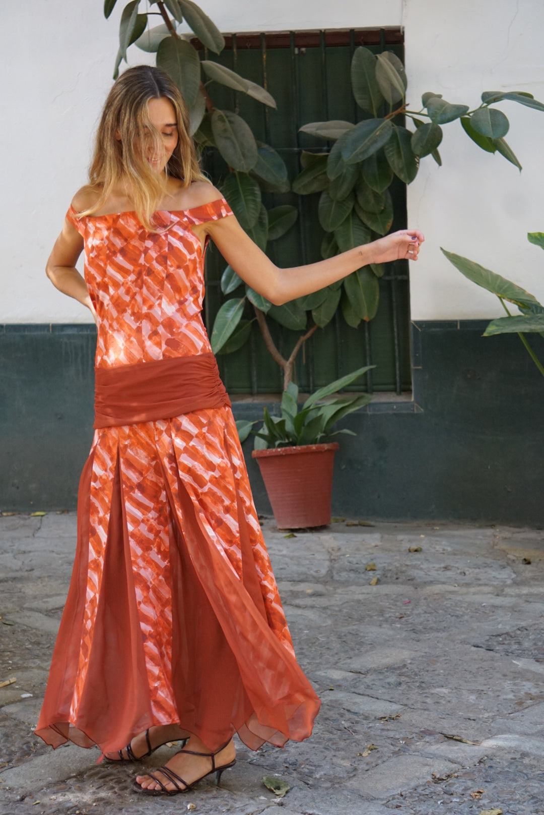 Vestido Tessa Terracota