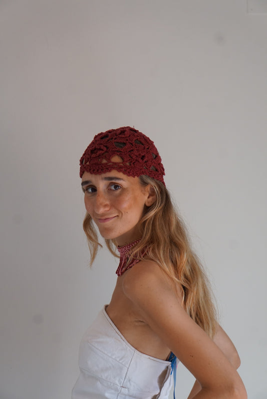 Gorro "La Flor" Bourdeos