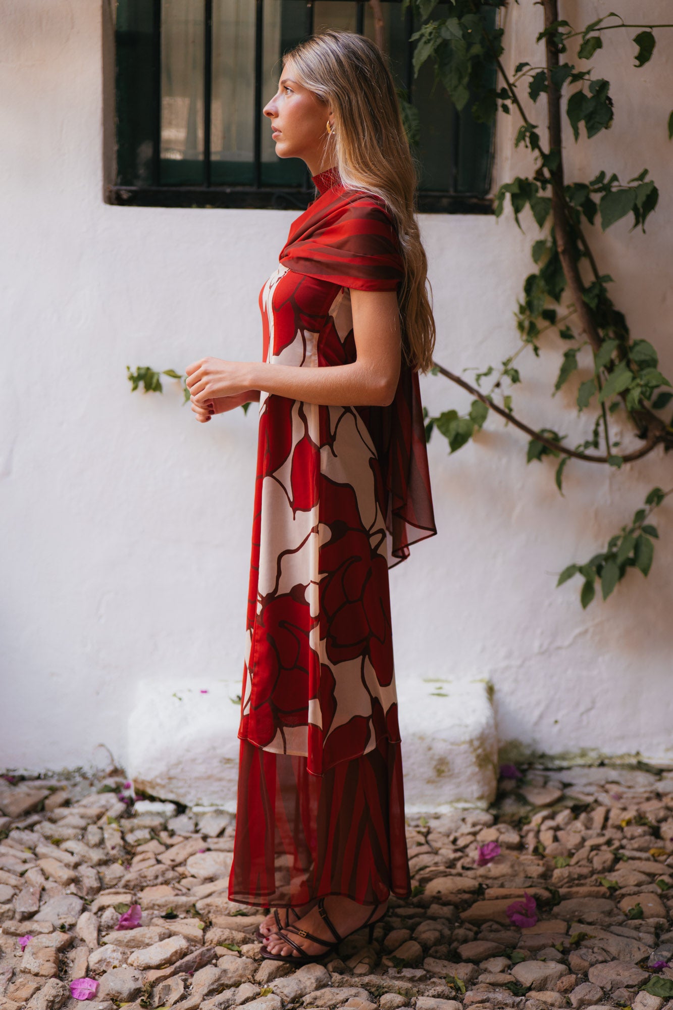 Vestido Myriam Rosas Rojas
