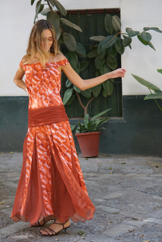 Vestido Tessa Terracota
