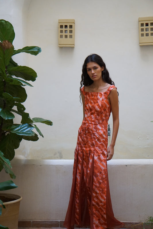 Vestido Tessa Terracota