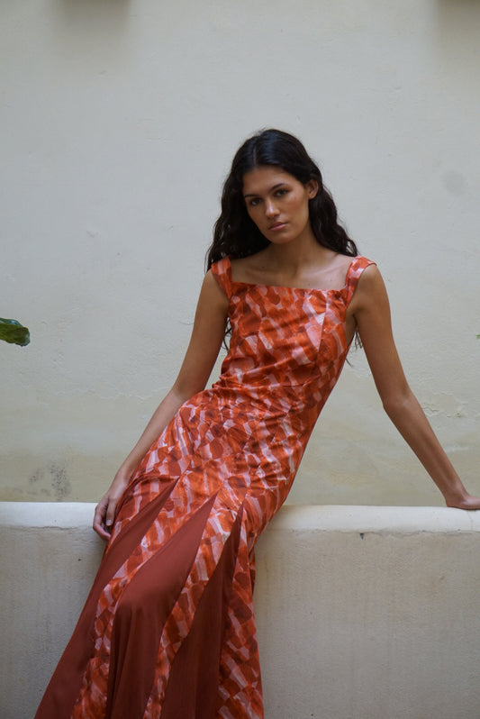 Vestido Tessa Terracota