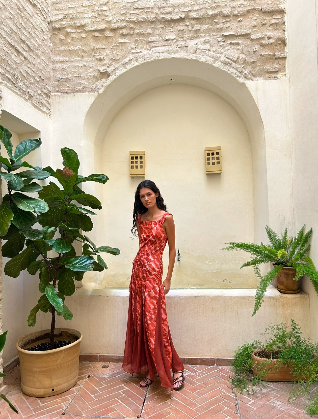 Vestido Tessa Terracota